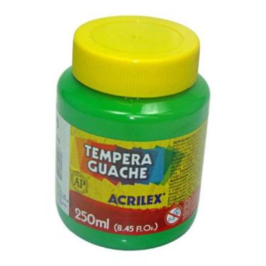 Imagem de Tempera Guache 250ml Acrilex - Verde Folha