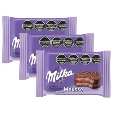 Imagem de Alfajor Milka Argentino Mousse Chocolate 42g - 3 Unid