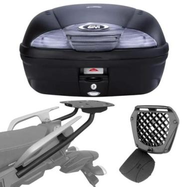 Imagem de Bau Bauleto Givi 45 Litros E450nt Monolock Simply Lente Fumê + Bagagei
