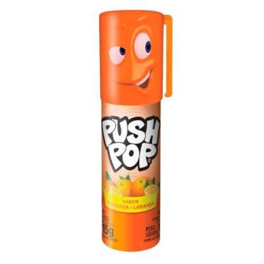 Imagem de Pirulito Laranja Push Pop 15g