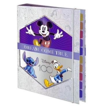 Imagem de Fichário Organizador Universitário Caderno Disney Edição Especial 100 