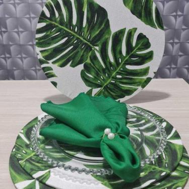 Imagem de Kit 6 sousplat Jogo americano Estampado completo (base, guardanapo e a