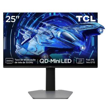 Imagem de Monitor Gamer TCL 25 Polegadas QDMini LED Full HD G64 300Hz 1ms GtG Fr