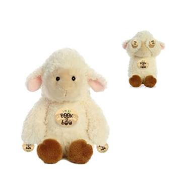 Imagem de Linda Pelúcia Ovelha Peek A Boo Brincar De Esconder 30cms Da Aurora
