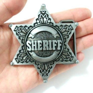 Imagem de Fivela Para Cinto Xerife Delegado Polícia Militar Segurança - Loucos P