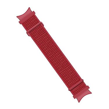 Imagem de Pulseira Nylon Loop LTIMPORTS, compativel com Galaxy Watch 6 - Galaxy Watch6 Classic - Galaxy Watch 5 - Galaxy Watch5 Pro - Galaxy Watch 4 - Galaxy Watch4 Classic (Vermelho)