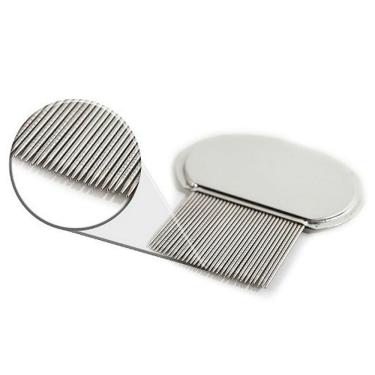 Imagem de Pente Fino Extrator De Piolhos E Lêndeas Em Aço Inox
