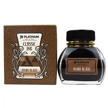 Imagem de TINTA P/CANETA TINTEIRO PLATINUM CLASSIC 60ML KHAKI BLACK INKK-2000 61
