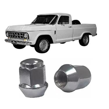 Imagem de JOGO DE PORCA RODA PICK-UP C-10 CROMADA 24 UNIDADES 08008