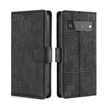 Imagem de For Google Pixel 6 Pro Skin Feel Texture Magnetic Clasp Horizontal Flip PU Leather Case with Holder & Card Slots & Wallet