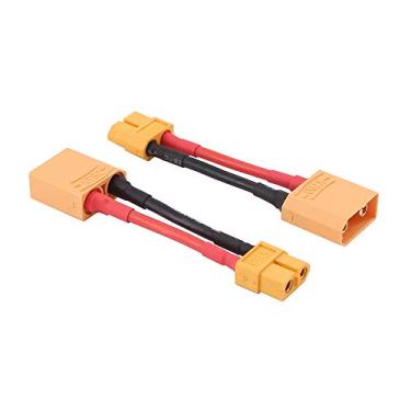 Imagem de OliRC 2 peças macho XT90 para fêmea XT60 adaptador de conector com cabo de 14awg de 2 polegadas (C96-2)