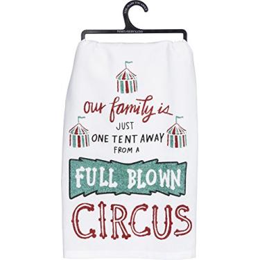 Imagem de Primitives by Kathy Toalha de prato LOL Glitter 71 x 71 cm, uma barraca longe de um circo