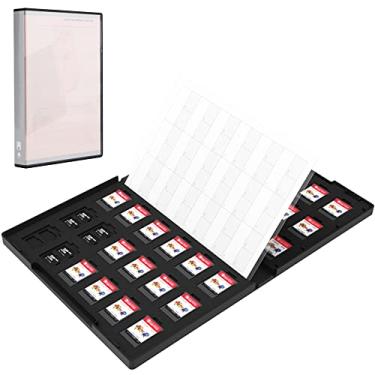 Imagem de 36 cartas de jogo + 72 micro SD: 108 compartimentos para Nitendo Switch Suporte de cartão de memória resistente à água de grande capacidade para switch NS NX Sony PS VITA cartões de jogo e cartões micro SD MicroSDHC MicroSDXC