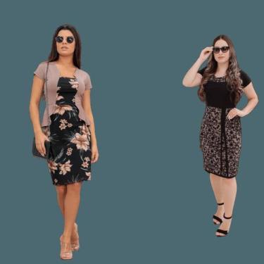 Seroy Plus Size Vestido Longo Plus Size Roupa Feminina Moda Evangélica