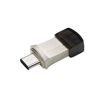 Imagem de Transcend 64GB JetFlash 890S OTG Flash Drive com conectores USB 3.1 e USB Tipo-C