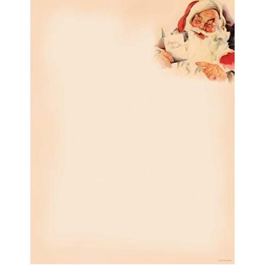 Imagem de Great Papers! Papel timbrado vintage de Papai Noel, 21,6 cm x 28 cm, 80 unidades (2019111)