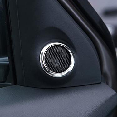 Imagem de JIERS Para Mitsubishi Outlander 2014-2019, acabamento de capa de alto-falante estéreo estilo de carro
