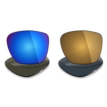 Imagem de 2 pares de lentes polarizadas de substituição da Mryok para óculos de sol Oakley Two Face XL – Opções