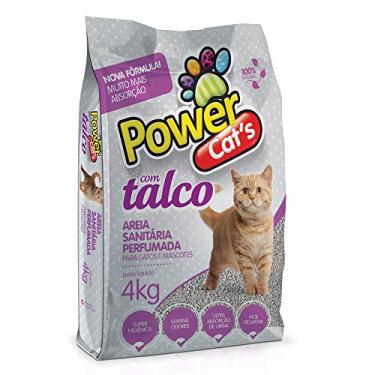 Imagem de Power Pets-Power Cats Areia Sanitaria Perfumada com Talco para Gatos e Mascotes, 4kg