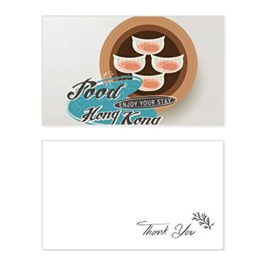 Imagem de Hong Kong Har Gow Dumplings Cartão de agradecimento Cartão de Aniversário Aniversário Agradecimento Casamento