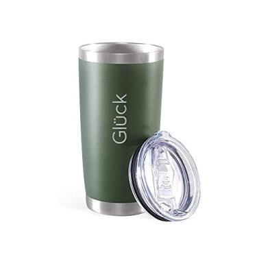 Imagem de Copo Térmico para Cerveja Lucky 591ml Inox Army Green Gluck