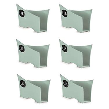 Imagem de Kit Com 6 Porta Guardanapo Quadrado Plástico Para Mesa Cozinha Bar UZ cor:Verde