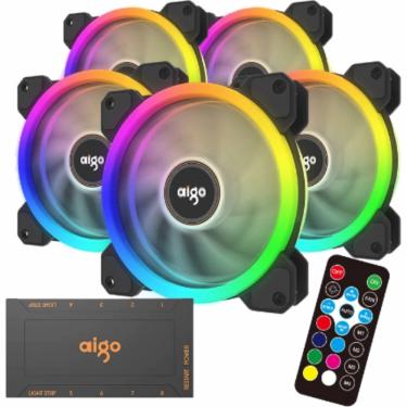 Imagem de Aigo Dr12 5 In 1 Rgb Fans Com Controle + Controladora