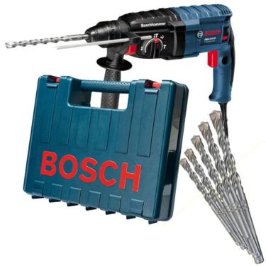 Imagem de Martelete SDS-Plus 820W 2,7 KG GBH 2-24D Perfurador Rompedor BOSCH + 5 Brocas SDS-Plus
