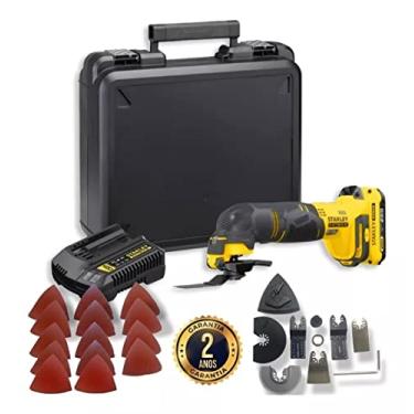 Imagem de STANLEY Multiferramenta Oscilante 20V MAX* Íon De Lítio com 9 Acessórios e Maleta SCT500D1K