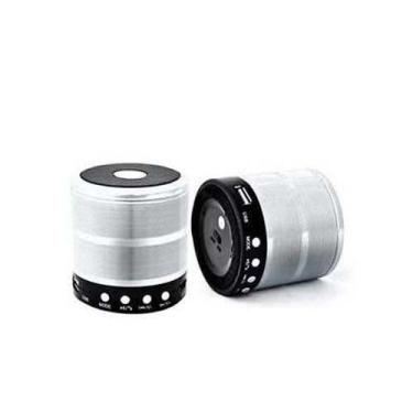 Imagem de Caixa de Som Bluetooth Mini Speaker Space Line WS-887 Prata
