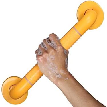 Imagem de Barra De Apoio Para Banheiras E Chuveiros, Trilho De Segurança Para Banheiro Deficiente Para Idosos, Acessórios Para Dispositivos De Assistência Para Deficientes, Suporta Até 300 Kg,Amarelo,50cm,P