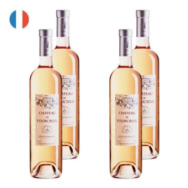 Imagem de Kit 4 Vinhos Château de Pourcieux Provence Rosé França 750ml