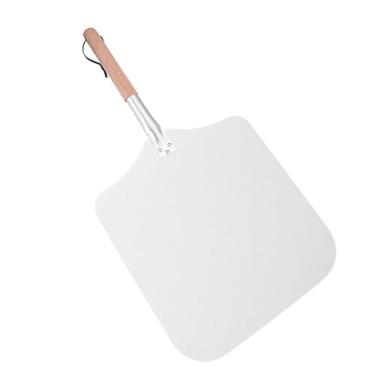 Imagem de Generic Pá de pizza de alumínio metal casca de pizza portátil pão de pizza caseira bandeja de pizza de 14 polegadas para assar pastelaria queijo macarrão pão, Comprimento 69,2 cm