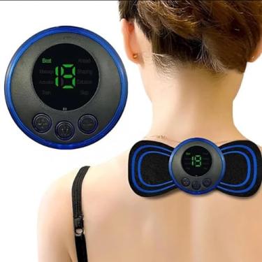 Imagem de Aparelho Massageador Elétrico Recarregável Portátil p/Dor muscular pescoço pernas coluna lombar sem fio usb fisioterapia relaxamento corporal - Marca Dimidium