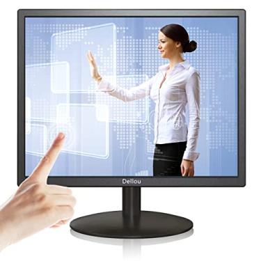Imagem de 17 polegadas Monitoramento de tela de toque Display LCD Monitor de câmera de segurança Multi-função HDMI, AV, BNC, VGA, Interface USB Monitor de computador CCTV Alto-falante embutido 1280x1024 Full HD