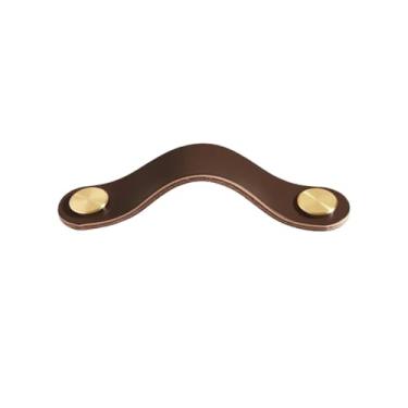 Imagem de Puxadores de gaveta de armário, móveis de cozinha, para maçaneta de armário, porta, gaveta, móveis de cozinha, latão, marrom escuro, 128