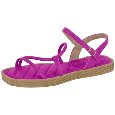 Imagem de Sandália Rasteira Feminina Beira Rio 8465.213 Roxa