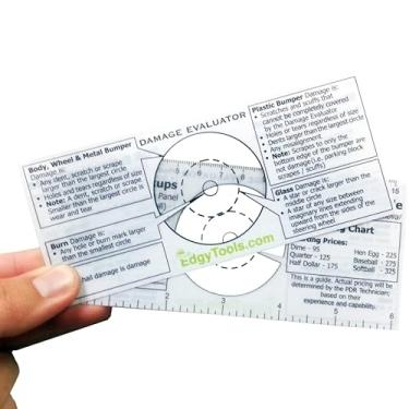Imagem de EdgyTools Guia de preços de reparo de amassado de carro Avaliador de danos | Ajuda a estimar cobranças de devolução para locadora de carros, devolução de aluguel
