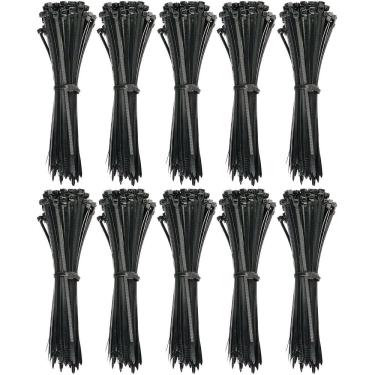 Imagem de Abraçadeira Nylon Enforca Gato 4,8X200Mm Preto Com 1000 Un