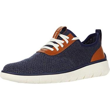Imagem de Cole Haan Tênis masculino Generation Zerogrand Stitchlite, Azul marinho/cinza risca tricotado/cinza bronze britânico/marfim, 7.5