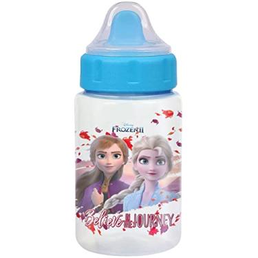 Imagem de Copo 340 com Tampa Válvula Redutora de Pingos Solapa, Disney Baby Go, Azul Tampa Rosa