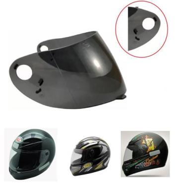 Imagem de Viseira Capacete Vaz V10 V100 Novo Com Botão Fumê 1723F - Polivisor