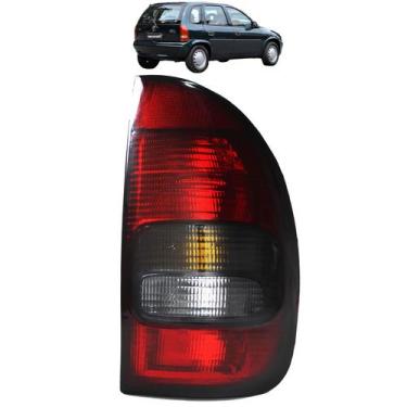 Imagem de Lanterna Traseira Corsa 4 Portas 1996 97 98 99 Fumê - Cofran, Direito