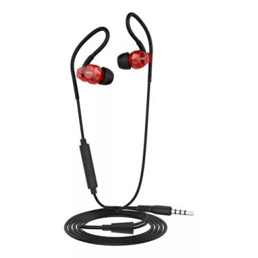 Imagem de Fone De Ouvido Retorno Vokal E20 In Ear Monitor C/ Microfone,  Vermelh