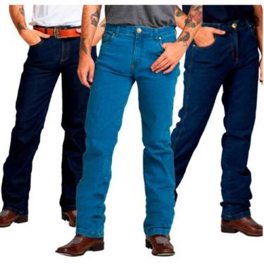 Imagem de Calça Masculina Pura Raça Jeans Casual Social Estilo Kit c/3, 46, Vari