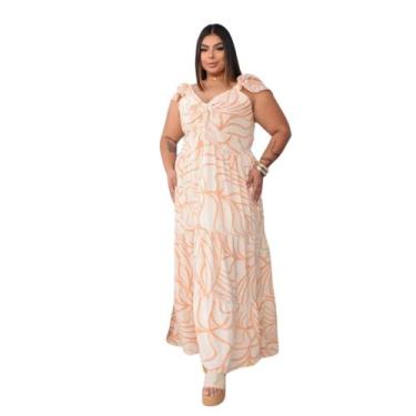 Imagem de Vestido Longo Estampado Manguinha G1g2g3 E G4 1 geração - Reyn Store, 