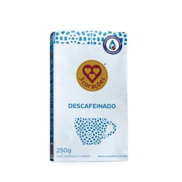 Imagem de Café Torrado e Moído 3 Corações Descafeinado a Vácuo 250g