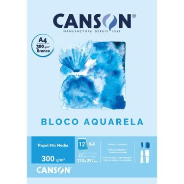 Imagem de Bloco Mixed Media Canson 300g A4 12 Fls