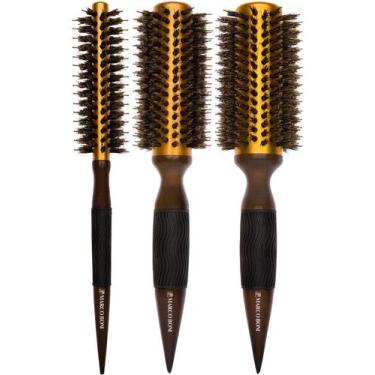 Imagem de Combo 3un escova térmica metálicas profissionais pmg marco boni