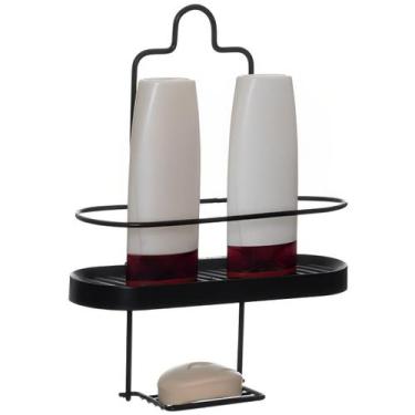 Imagem de Suporte Parede Banheiro Porta Shampoo Wave - 15124 Metaltru